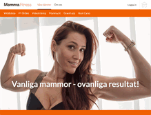 Tablet Screenshot of mammafitness.se